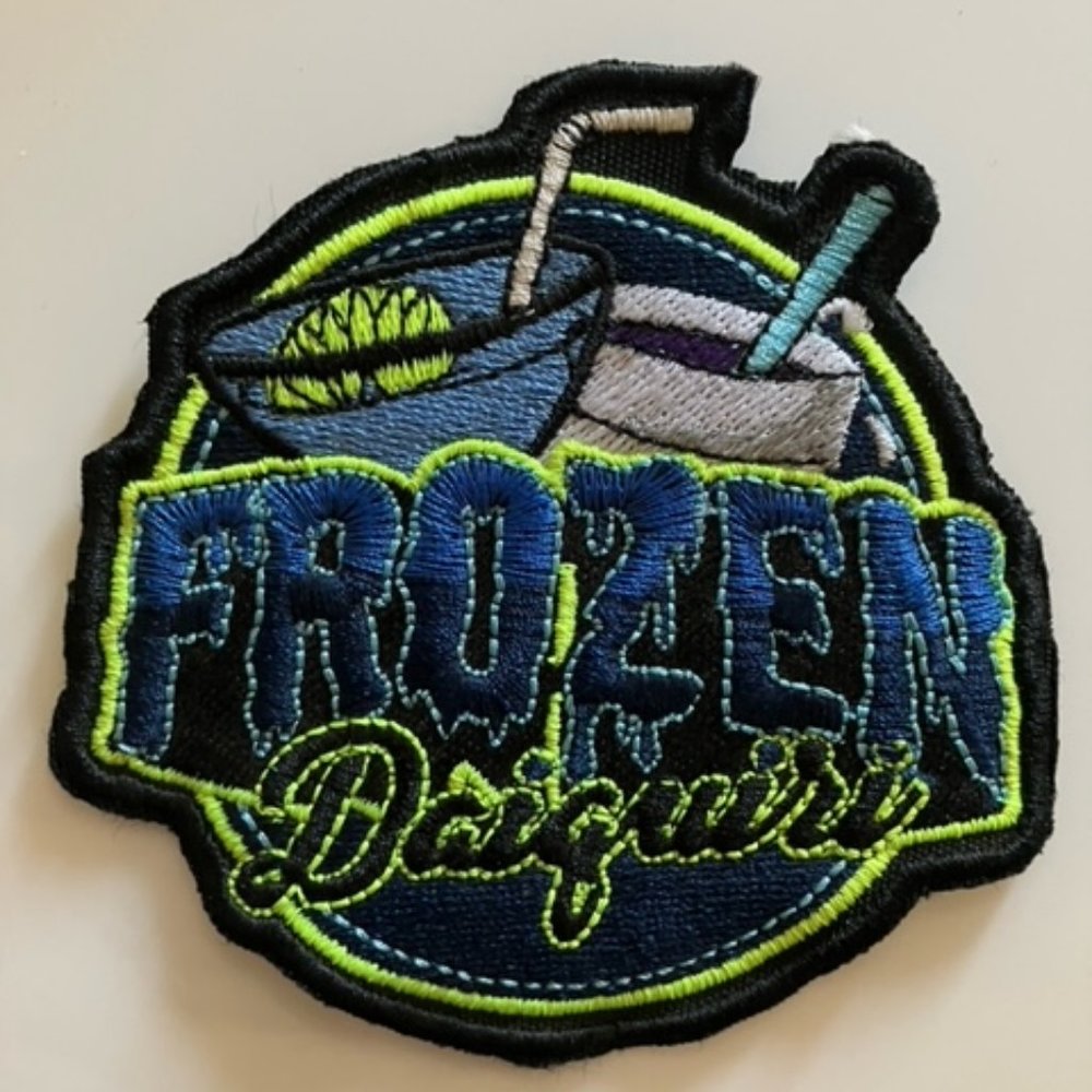 Frozen Daiquiri embroidered patch